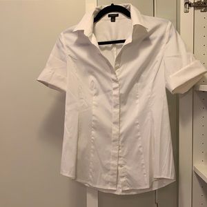 French Cuff Short Sleeved Blouse